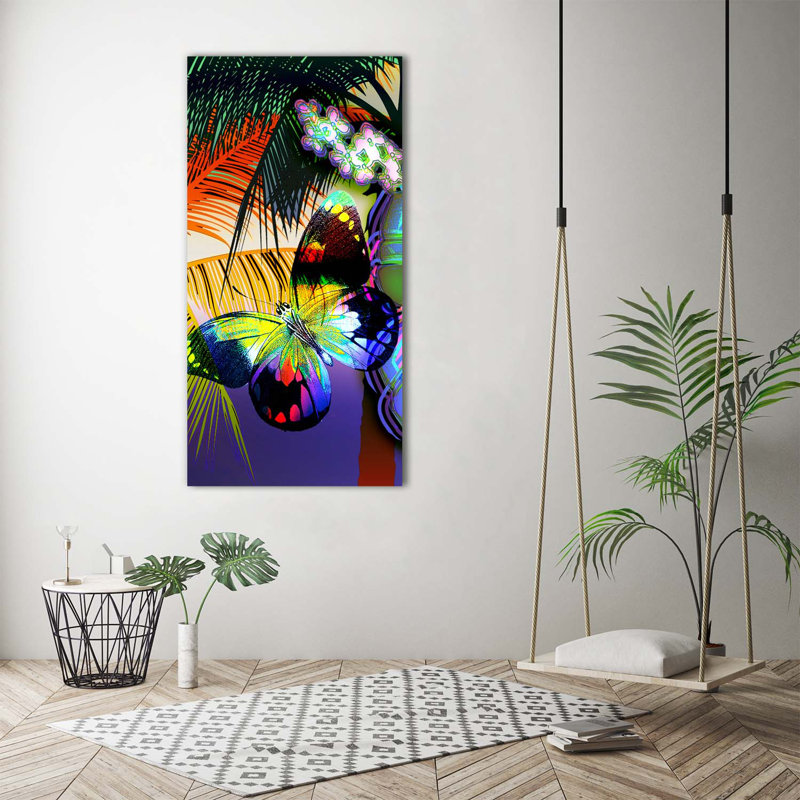 Colorful Flowers - Wrapped Canvas Print