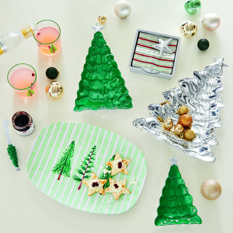 Épandeur d'arbre de Noël vert