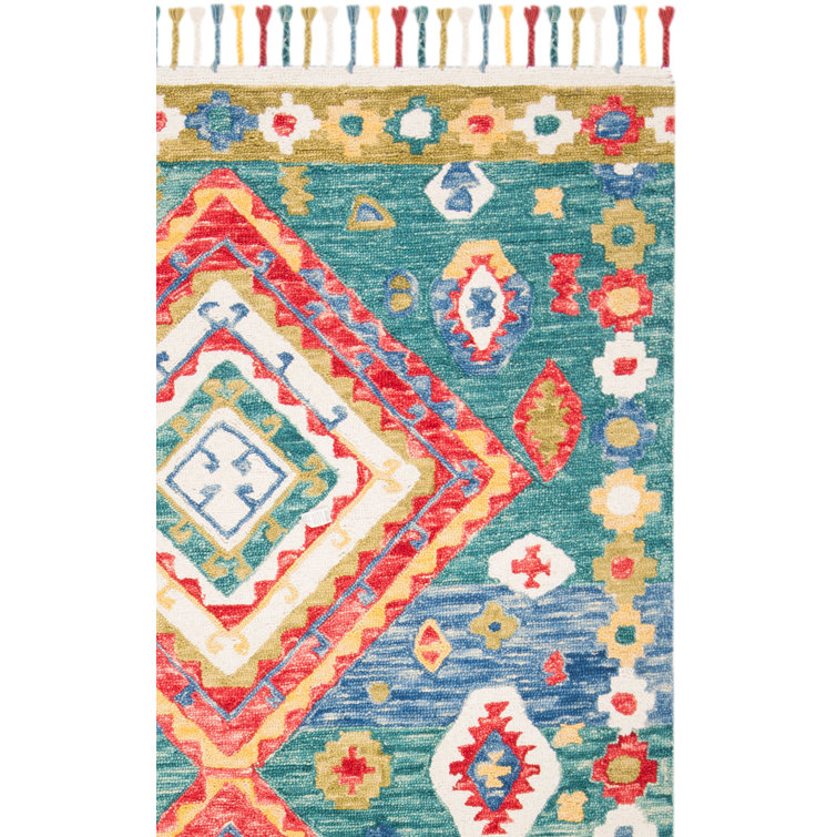 Vahakn Hand Tufted Wool Southwestern Rug