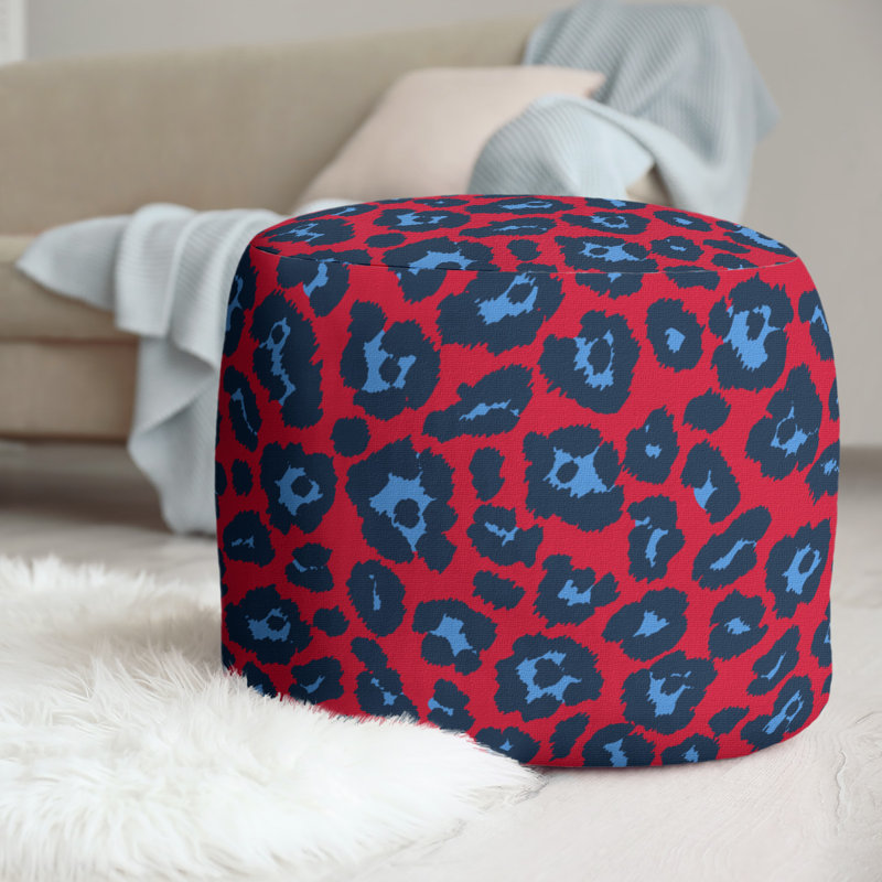 Repose-pieds 20,5 po, Rouge / bleu foncé / bleu