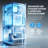 Chichef 15” Undercounter Crescent Ice Maker Machine, 25LBS/24H, Reversible Door