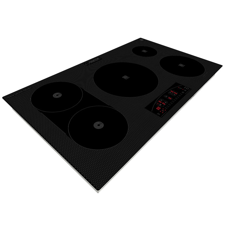 Plaque de cuisson électrique hybride 36 po à 5 brûleurs en céramique Equator Design 220 V