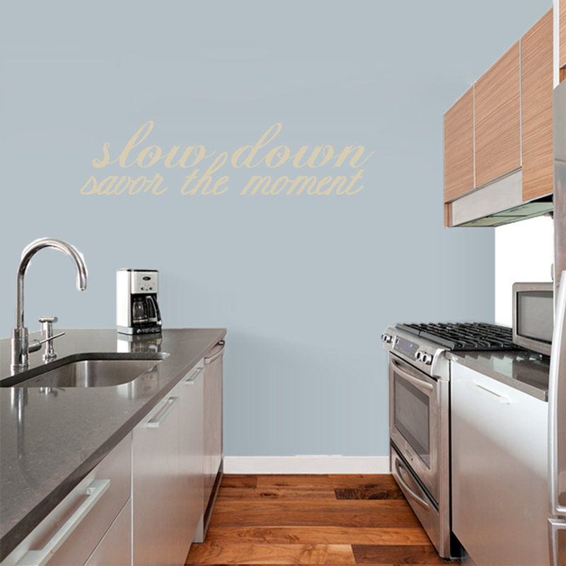 Text & Numbers Non-Wall Damaging Wall Decal, Beige