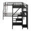 Stylish L-Shaped Bunk & Loft Bed with Storage Wardrobe, Desk & USB Charging