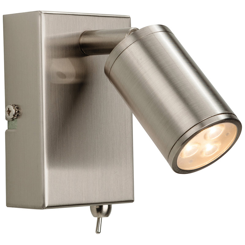Orion LED Spotlight, Brushed Steel