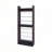 Wengue Tall Open Shoe Rack with Metal Rails and Multi-Tier Shelves