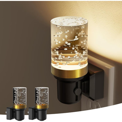 Ensemble de 2 veilleuses à DEL à intensité variable avec lumière automatique réglable 5000K à DEL pour le couloir de la chambre à coucher