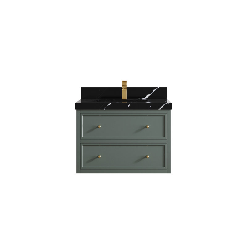 Meuble-lavabo simple flottant 30 po Roswell