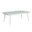 Causeuse et table en acier, blanc cassé et gris-1064495756-1064495757