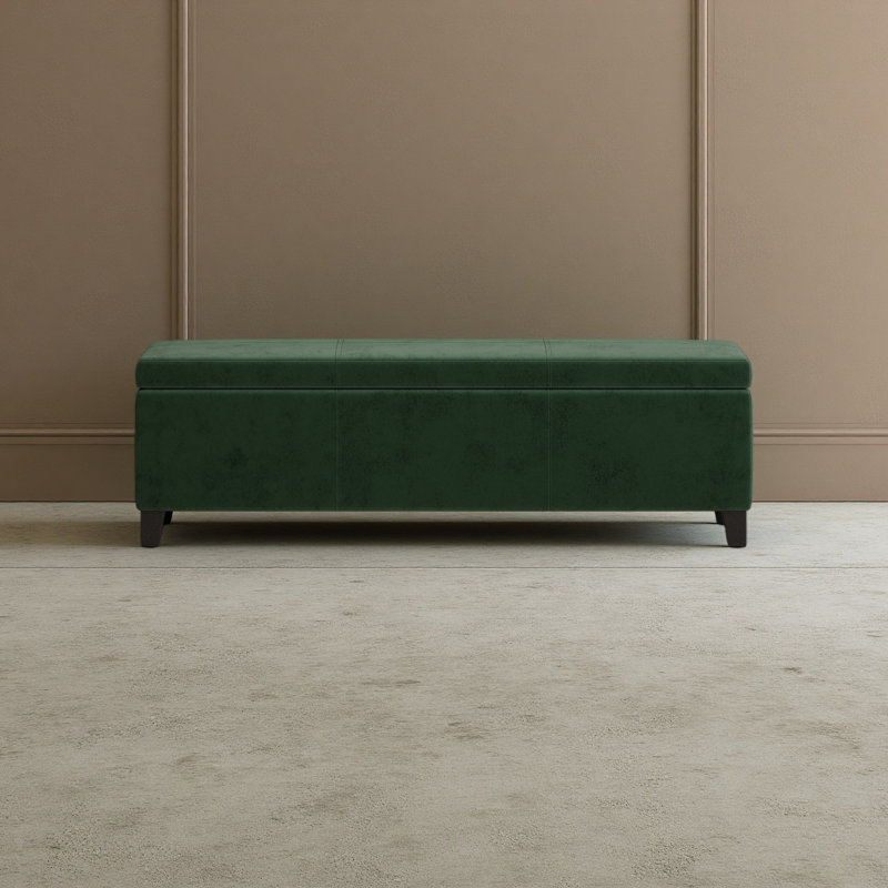 OTTOMAN DE RANGEMENT V2, Vert rétro