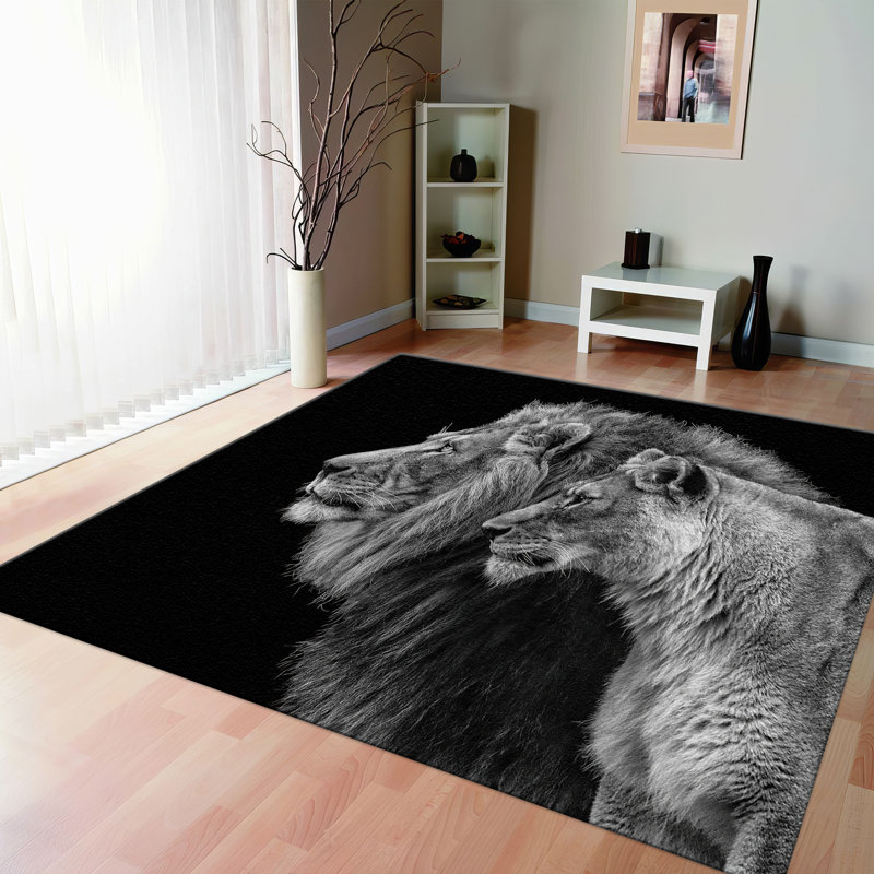 Soft Pile Printed Rug with an Intricate Geometric Design Ideal for Enhancing the Look of Any Contemporary Living Space