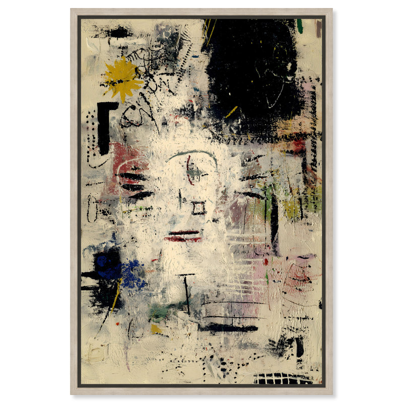 «Hidden Visage I», reproduction d'art acrylique encadrée par Art Remedy, cadre argenté, 24 x 36, H 37 po x l 25 po
