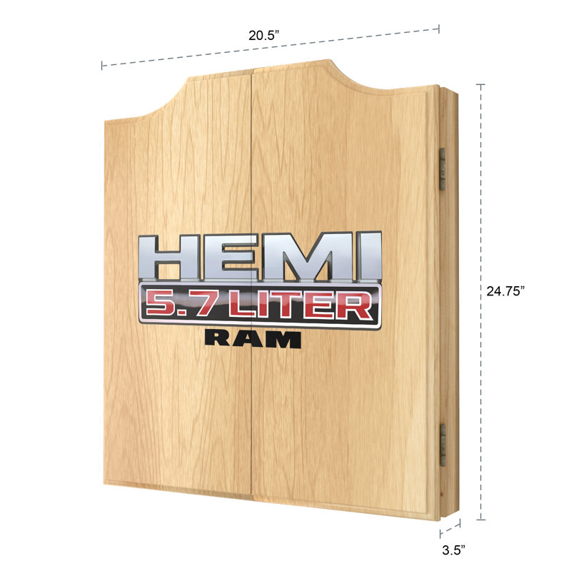 Ensemble de jeu de fléchettes et armoire en liège d'intérieur RAM Hemi