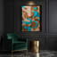 «Abstract Shapes 84», art mural sur toile brune-1751868188