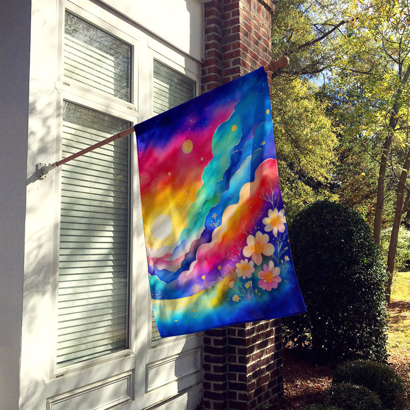 Drapeau de maison en polyester à double face H 40 po x l 28 po