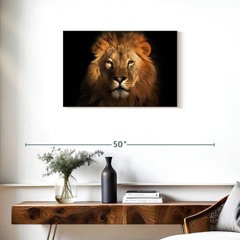 Brampt Fierce Lion Head, 20" H x 30" W