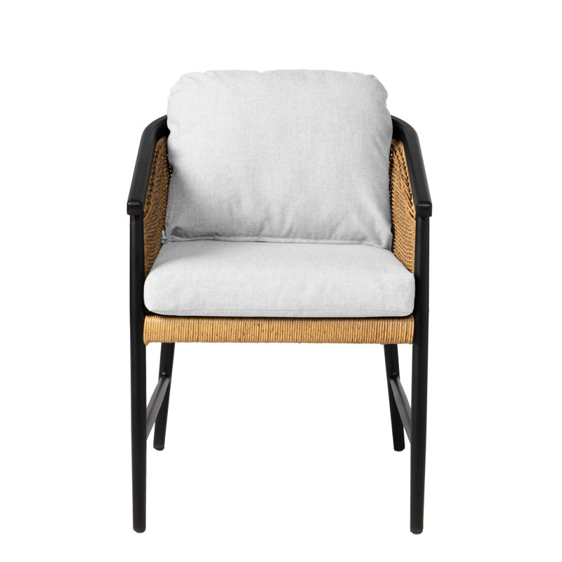 Galloway Outdoor Dining Armchair, Canvas Natural