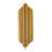 2-Light Gold Stainless Steel Rod Wall Sconce