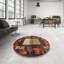Tapis rouge/vert/brun zone contemporaine-215544611