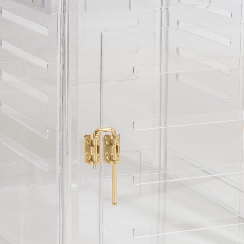 Grande cage pour animal de compagnie avec loquet doré, Lin lin