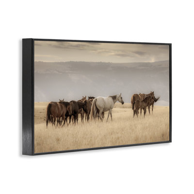 Giclée encadrée par le troupeau équestre du Montana, design par Christy Berry