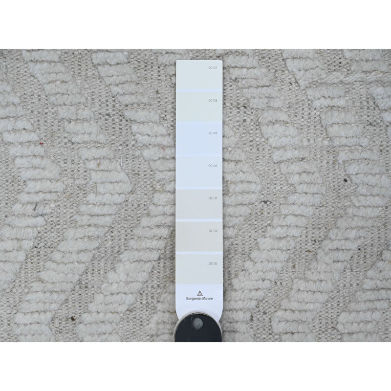 Tapis oriental en laine marocaine tissé à la main 6 pi 2 po x 9 pi 4 po Reflection