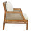 Chaises longues confort pour le patio, osier en bois d'acacia, extérieur rustique moderne