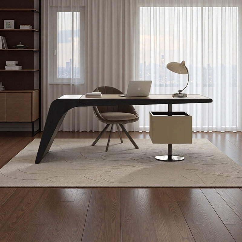 Bureau de luxe italien léger, H 29,53 po x l 70,87 po x P 27,56 po