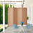 Elmina 6 Ft Folding Room Divider Privacy Screen Home Decor Diamond Weave Fiber Double Hinges-467792460-467792449