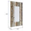 Miroir mural avec panneau de bois de style campagnard Torres