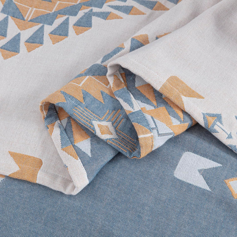 King Size Multi-Color Cotton Boho Reversible Throw Blanket