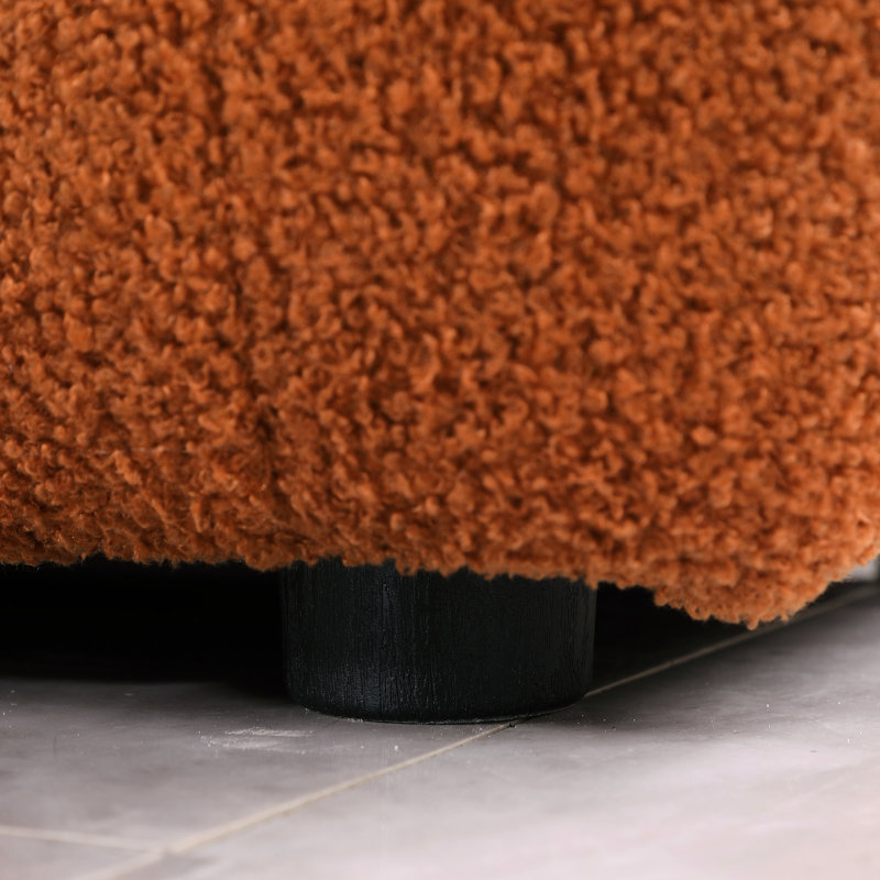 2 places en boucle brune, ajoute du charme aux espaces de vie Boucle 2, construit avec un cadre en bois d'eucalyptus pour les consommateurs