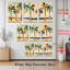 «Geometric Palm Trees», reproduction d'art moderne sur toile tendue sur toile abstraite (ensemble de 3)-14987089