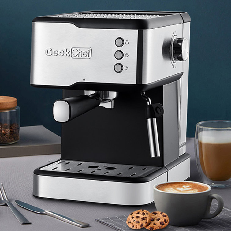 Espresso Machine 20 Bar Coffee Machine With Foaming Milk Frother Wand,  1300W For Espresso, Cappuccino, Latte, Machiato, For Home Barista,  No-Leaking