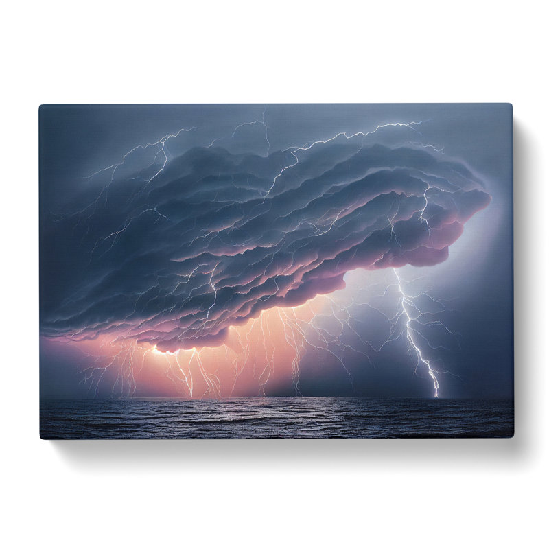 Seductive Thunderstorm - Wrapped Canvas, 40cm H x 60cm W x 3cm D