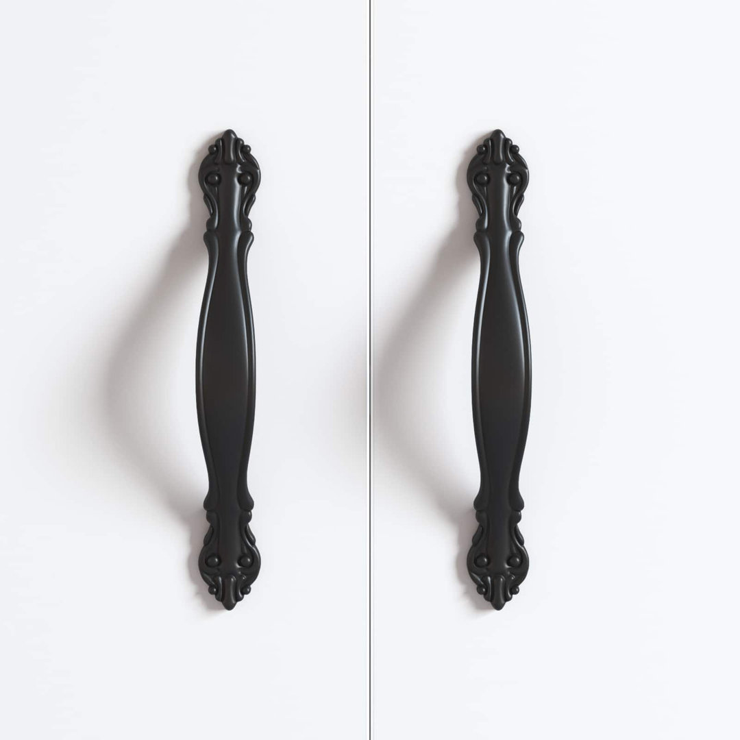 Vidaxl Handle Black Zinc Alloy Cabinet Drawer Pull Door Hardware Knobs Kitchen