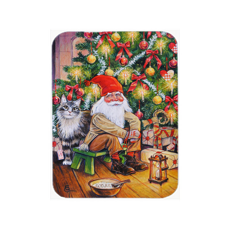 Caroline de noël en forme de sapin en verre