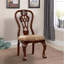 Chaise d'appoint rembourrée en cerisier brun Andrillon