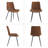 Upholstered Dining Chair with Carbon Steel Legs (Set of 4)-124568719-124579587