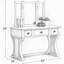 Ensemble de coiffeuse moderne unique pour chambre à coucher avec tabouret, miroir pliable, tiroirs, placage en MDF, meuble de toilette 1 pièce-66783891