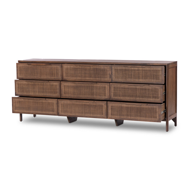 Sydney 9 - Drawer Dresser, Brown Wash