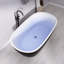 Baignoire de trempage autoportante en acrylique avec drain central 55 po x 30 po-93390113