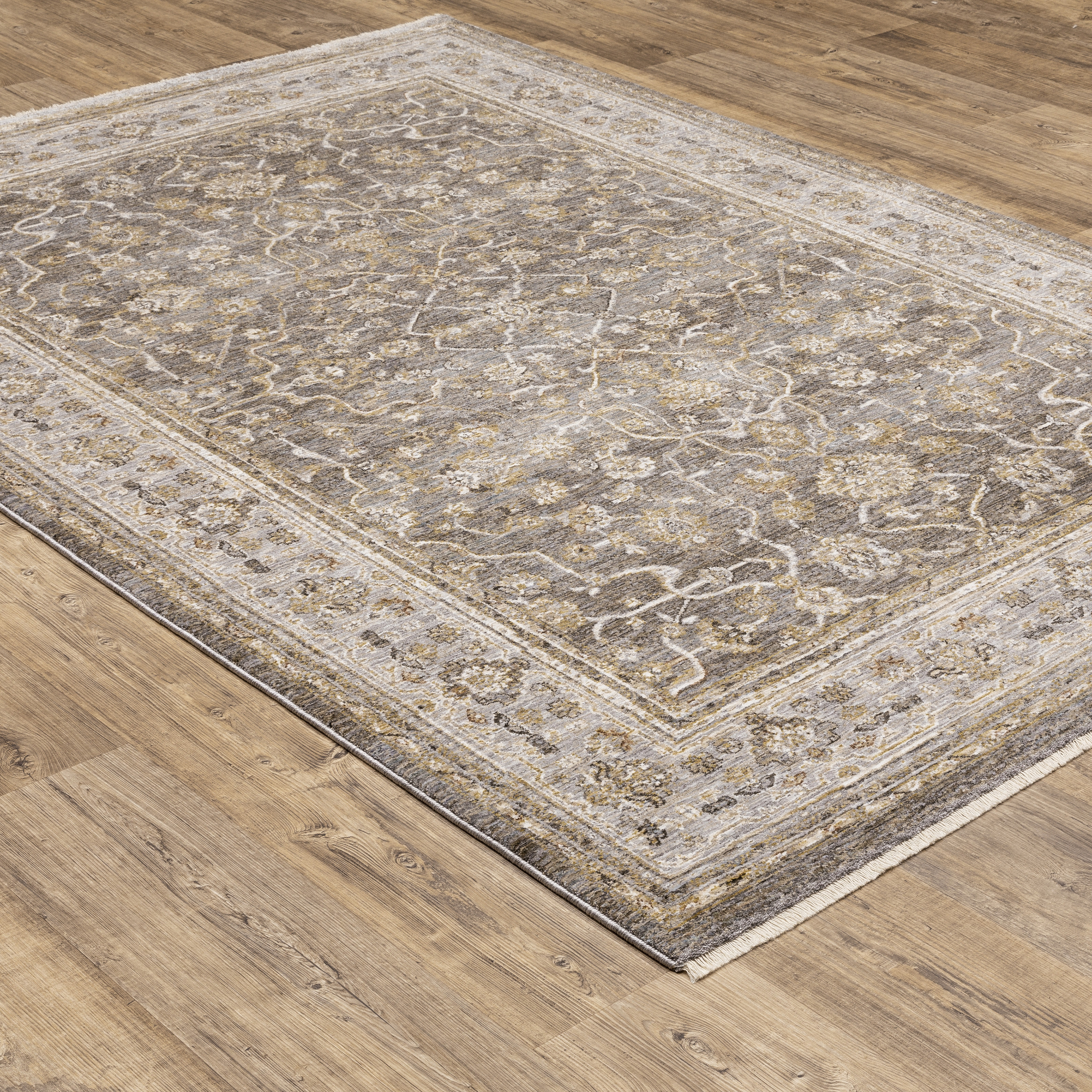 Lark Manor Atherine Oriental Area Rug in Beige/ Grey - Wayfair Canada