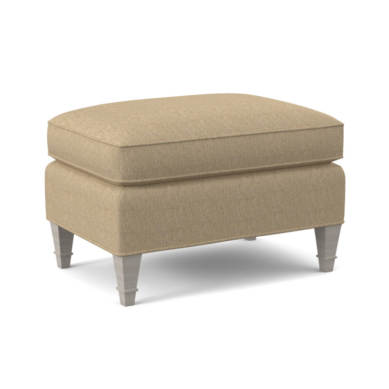 Everton Ottoman, Bisque, Elise Flax