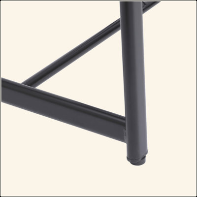 Ensemble de 3 tabourets de bar 27 "H 27" avec repose-pieds et chaises de cuisine modernes pour comptoir