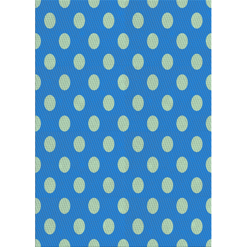 Tapis de la surface bleue en laine touffeté à la main Lipan