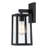 Schlesinger Black Metal Glass Lampshade Dusk to Dawn Sensor Wall Lamp-2052991372