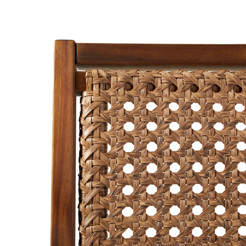 Chaise d'appoint d'extérieur en rotin Coastal