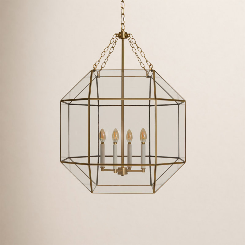 Morrison 4 - Light Pendant, 60W, No, Satin Brass