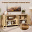 70" TV Stand with Storage, 4-Door Reeded Sideboard Buffet with Cord Management, Mid-Century Media Center TV Console Fits TVs Up to 75"-534959326